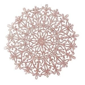 Glitter Snowflake Christmas Decoration 34cm Assorted Colours
