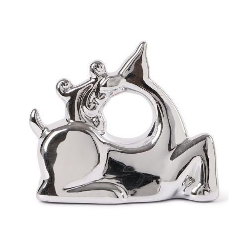 Shiny Reindeer Christmas Ornament Assorted Colours