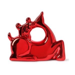 Shiny Reindeer Christmas Ornament Assorted Colours
