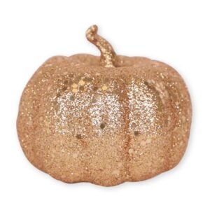 Small Glitter Pumpkin Halloween Decorations Assorted Colours