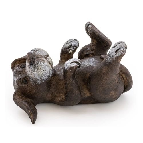 Small Resin Playing Puppy Ornament H 6cm x W 10.5cm
