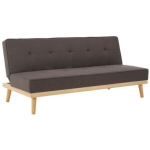 Porrima 3-Seater Fabric Sofa Bed – Grey