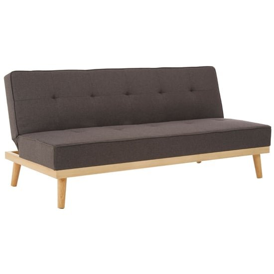 Porrima 3-Seater Fabric Sofa Bed – Grey