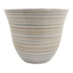 Garden Essentials Stripe Bowl Planter 13'' Assorted Colours