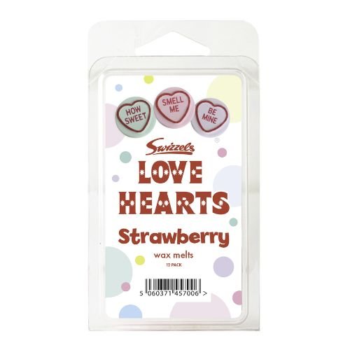 Swizzels Love Hearts Strawberry Wax Melts 12 Melts Assorted