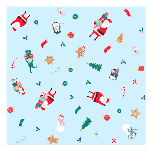 Christmas Kids Printed Wipe Clean Tablecloth 132 x 178 cm