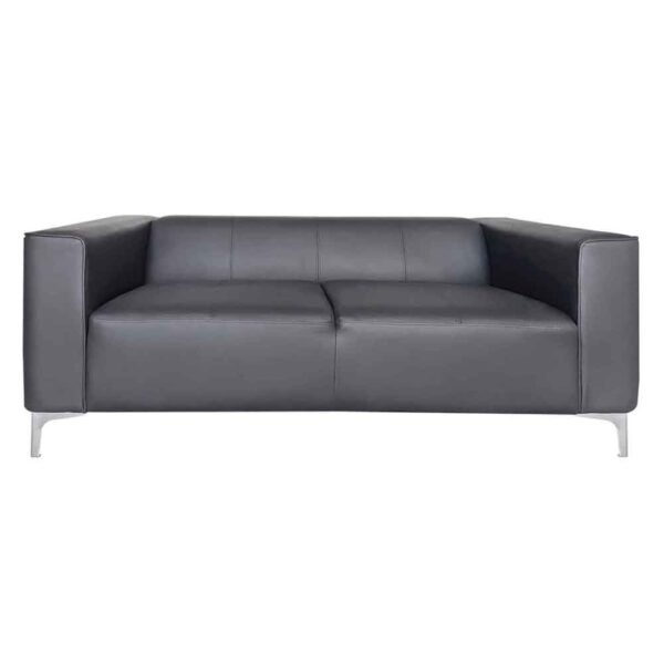 Taormina PU Leather 2 Seater Sofa in Grey