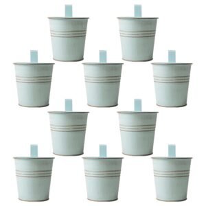 Teal Over Fence Plant Pot 9.5cm Assorted Packs