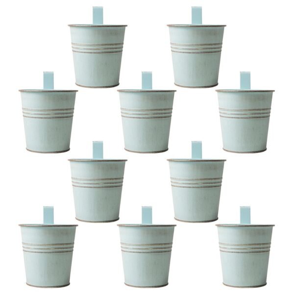 Teal Over Fence Plant Pot 9.5cm — Pack of 10