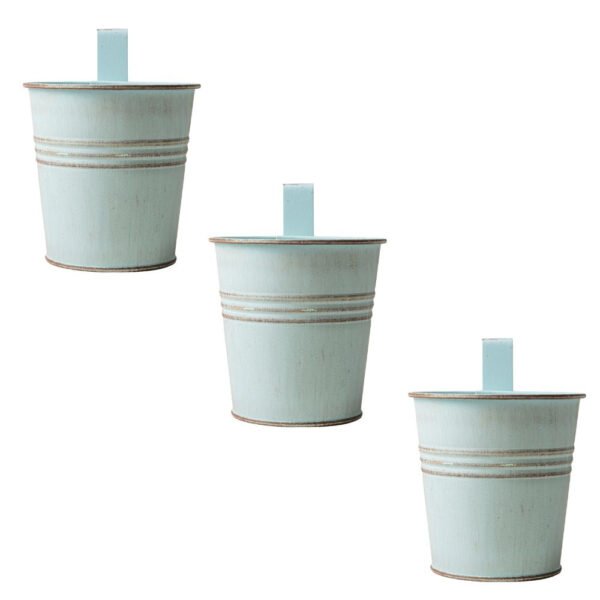 Teal Over Fence Plant Pot 9.5cm — Pack of 3