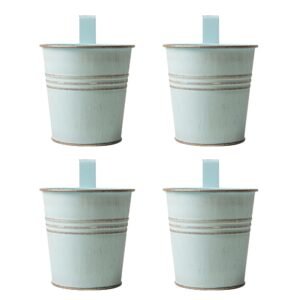Teal Over Fence Plant Pot 9.5cm Assorted Packs