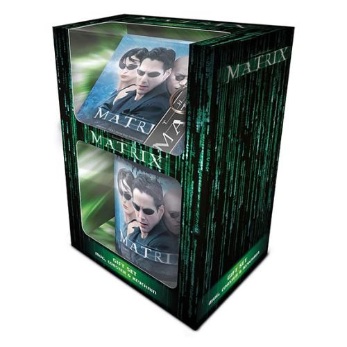 The Matrix Mug Coaster & Keychain Gift Set