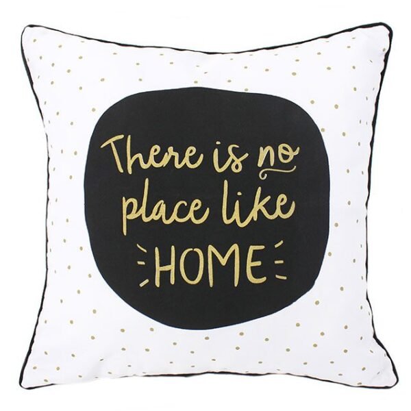 No Place Like Home Quote Cushion