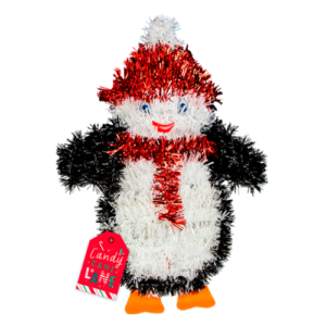 Christmas Tinsel Wall Plaque Assorted Festive Design 33cm