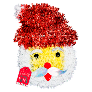 Christmas Tinsel Wall Plaque Assorted Festive Design 33cm