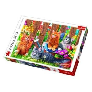 Trefl Premium Quality Kittens in The Garden Puzzle 500 Pieces