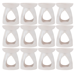 Deluxe Teardrop Pearlised Oil and Wax Melt Burner 14cm Assorted Colours