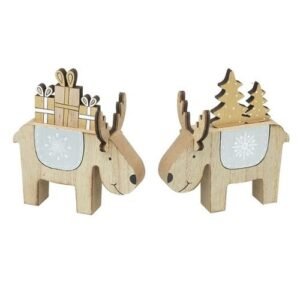 Handmade Wooden Reindeer Christmas Decorations
