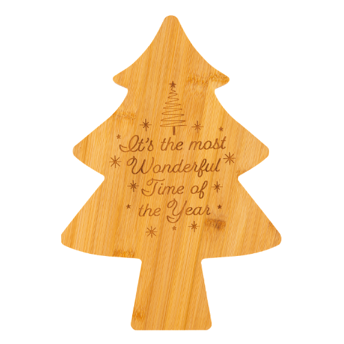 Christmas Tree Wooden Chopping Board 33cm