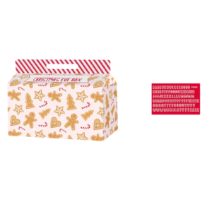 Christmas Eve Box with Alphabet Stickers Assorted Designs