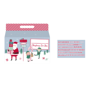Christmas Eve Box with Alphabet Stickers Assorted Designs