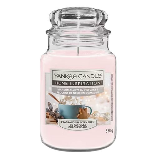 Yankee Marshmallow Snowflakes Large Jar Candle 538g