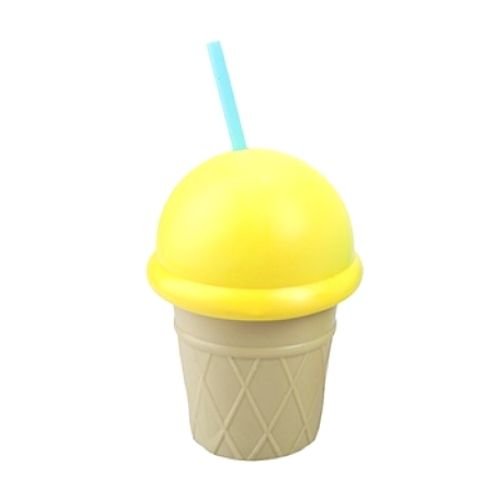 Pastel Ice Cream Drink Cup With Straw