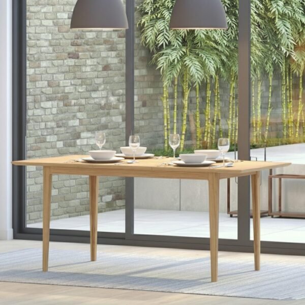 Hermitage Selene Oak 140-180cm Extending 4-6 Seater Dining Table