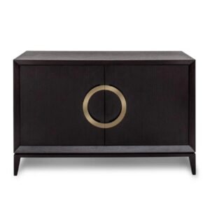 Liang & Emil Rochel Oak-Veneer Sideboard with Brass Handles