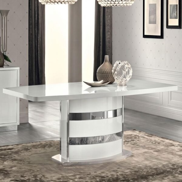 Modum Roma White 200-245cm Butterfly Extending 8-10 Seater Dining Table