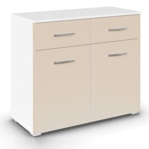 Rauch Aditio Small Sideboard - 80cm - Alpine White & Champagne
