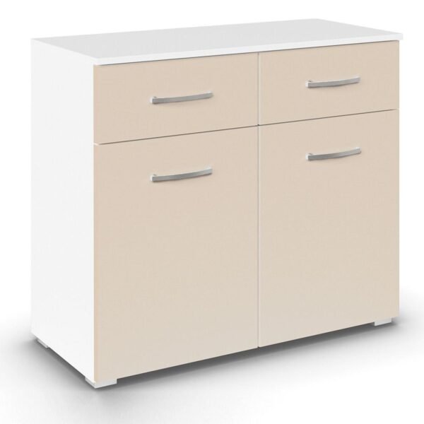 Rauch Aditio Small Sideboard – 80cm – Alpine White & Champagne