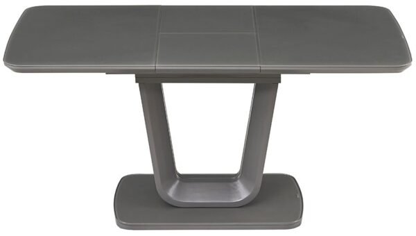 Vida Living Lazzaro Graphite Grey Matt Extending Dining Table – 120–160 cm, 4–6 Seater