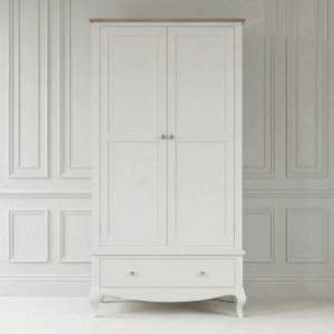 Lille French Chalk White Double Wardrobe